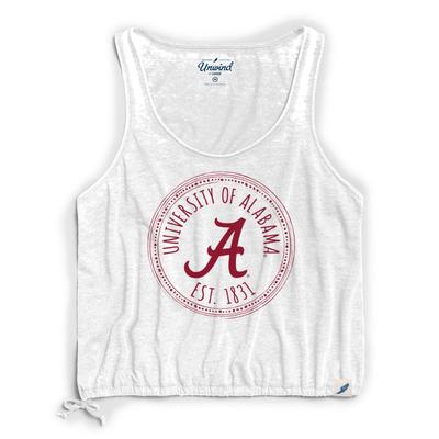 Alabama League Women's Burnout Southern Pastime Drawstring Tank