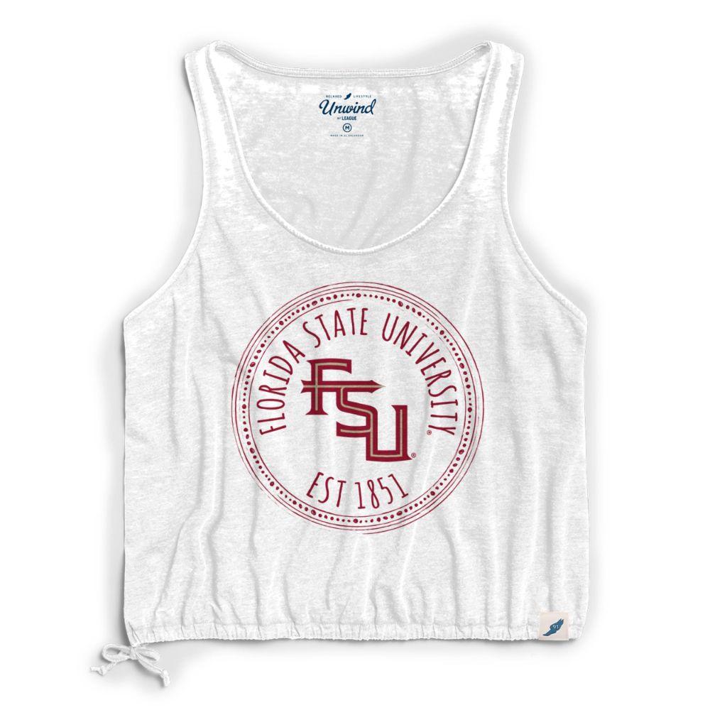 Florida State League Women's Burnout Southern Pastime Drawstring Tank