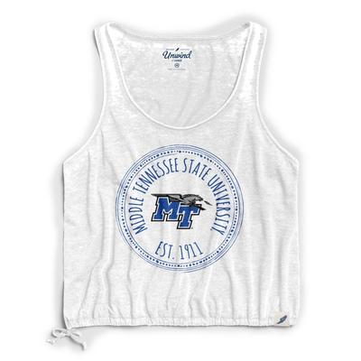 MTSU League Women's Burnout Southern Pastime Drawstring Tank