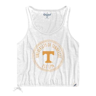 Tennessee League Women's Burnout Southern Pastime Drawstring Tank