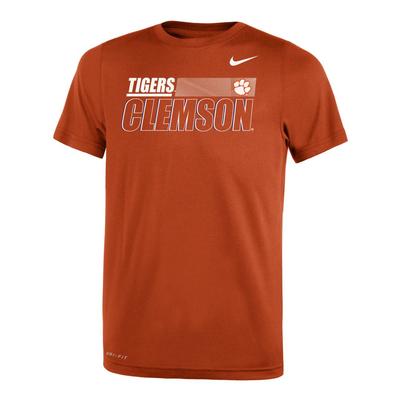 Clemson Nike Youth Legend Sideline Short Sleeve Tee