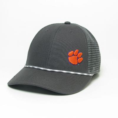 Clemson Legacy Men's Lo-Pro Left Hit Rope Trucker Adjustable Hat