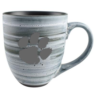 Clemson 15oz Grey Swirl Ceramic Mug
