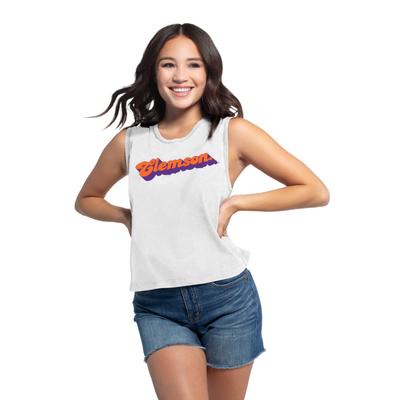 Clemson Chicka-D Women's Campus Angled Vintage Concert Tank