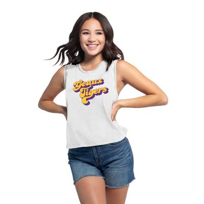 LSU Chicka-D Women's Campus Angled Vintage Concert Tank