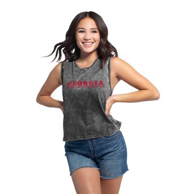 Georgia Chicka-D Women's Campus Retro Bar with Stars Tank