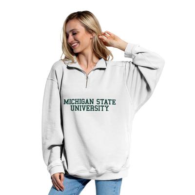 Michigan State Chicka-D Women's Everybody Stacked College 1/4 Zip Pullover