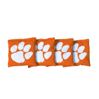 Clemson Paw Orange Cornhole Bag Set