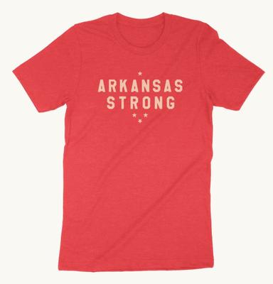 Arkansas Strong Natural Threads Short Sleeve Tee