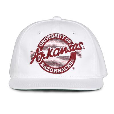 Arkansas Retro Circle Adjustable Flatbill Hat