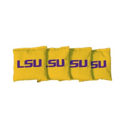 LSU Yellow Cornhole Bag Set