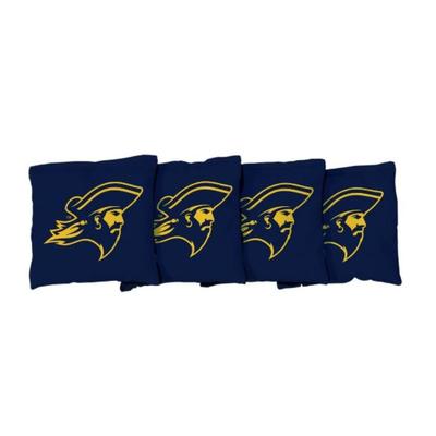 ETSU Buc Head Navy Cornhole Bag Set