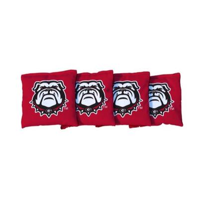 Georgia Bulldog Red Cornhole Bag Set