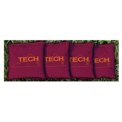 Virginia Tech Vault Maroon Cornhole Bag Set