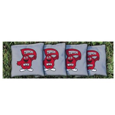 Western Kentucky Big Red Gray Cornhole Bag Set