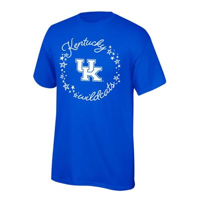 Kentucky Youth Circle Stars Script Short Sleeve Tee