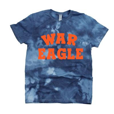 Auburn Kickoff Couture Women's War Eagle Good Vibes Tie Dye Short Sleeve Tee