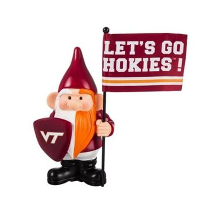 Virginia Tech Garden Gnome with Flag