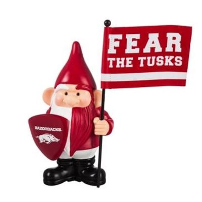 Arkansas Garden Gnome with Flag