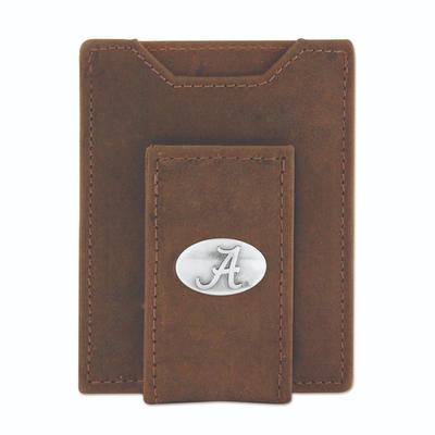 Alabama Leather Front Pocket Wallet with Metal Concho