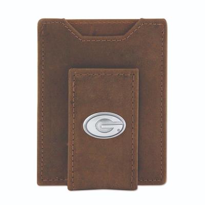 Georgia Leather Front Pocket Wallet with Metal Concho