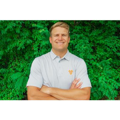 Tennessee Volunteer Traditions Vault Men's Interlock UT Micro Stripe Polo