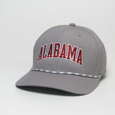 Alabama Legacy Men's Mid-Pro Arch Rope Adjustable Hat