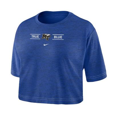 MTSU Nike Women's Dri-fit Cotton Crop Tee