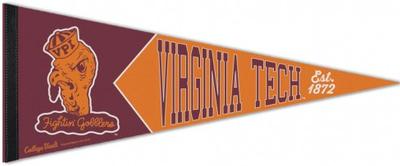 Virginia Tech Fighting Gobbler Logo Pennant