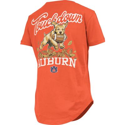 Auburn Pressbox Women's Rustler Curved Hem Short Sleeve Tee