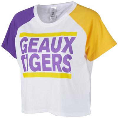 LSU Zoozatz Women's Run Crop Tee
