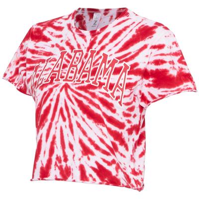 Alabama Women's Zoozatz Rave Tie Dye Crop Tee