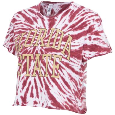 Florida State Women's Zoozatz Rave Tie Dye Crop Tee