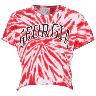 Georgia Women's Zoozatz Rave Tie Dye Crop Tee