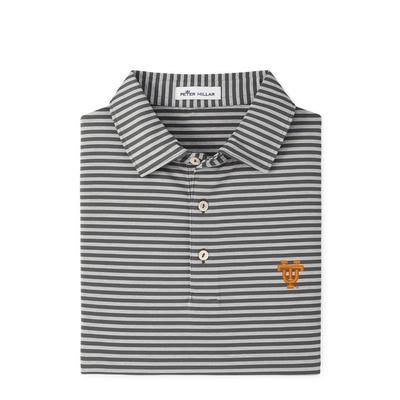 Tennessee Peter Millar Vault Mills Stripe Jersey Polo