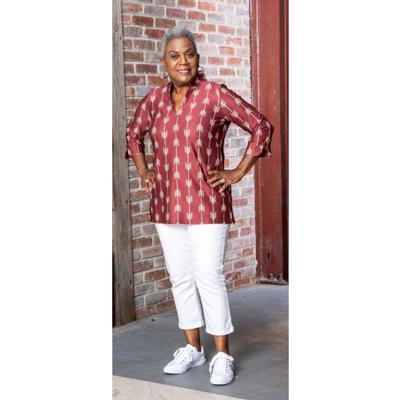 Garnet and Gold Katway Large Print Tunic