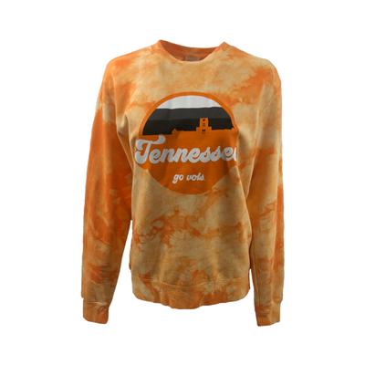 Tennessee Uscape Groovy Circle Crystal Wash Crew