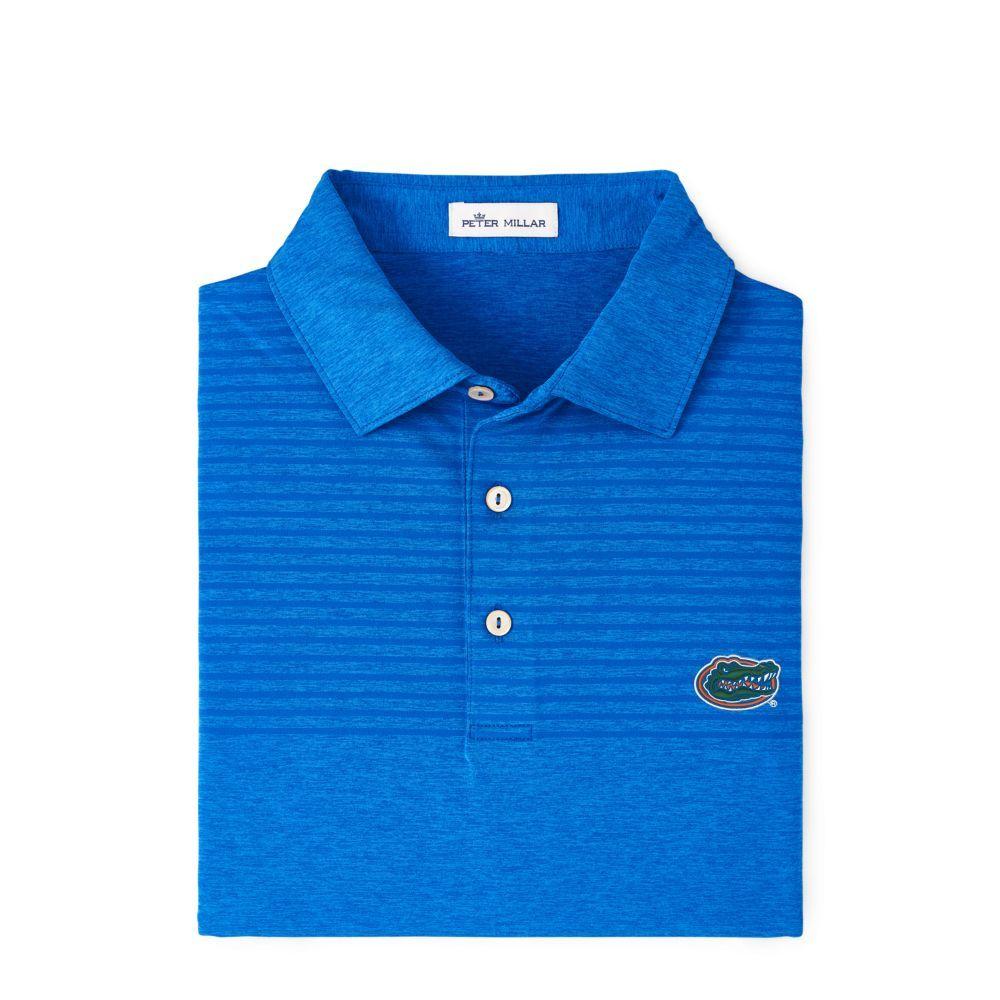 Gators | Florida Peter Millar Engineered Stripe Polo | Alumni Hall