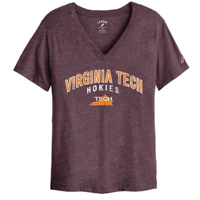 Virginia Tech League Intramural Boyfriend V-Neck Vault T-Shirt