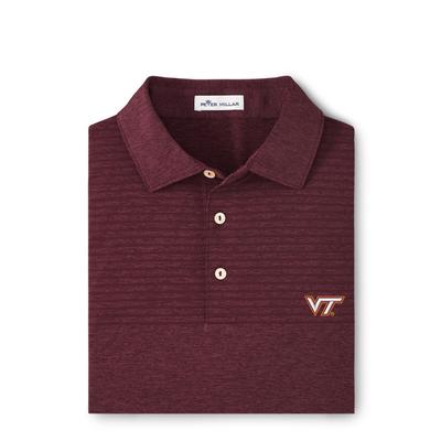 Virginia Tech Peter Millar Engineered Stripe Polo
