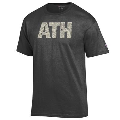 Georgia Champion Town Map Lettering ATH Tee