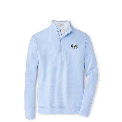 UNC Peter Millar Perth Stripe Stretch 1/4 Zip