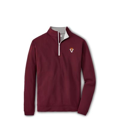 Virginia Tech Peter Millar Vault Perth Stretch 1/4 Zip