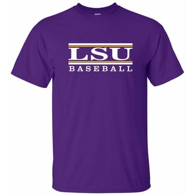 LSU Men's University Baseball Bar Tee