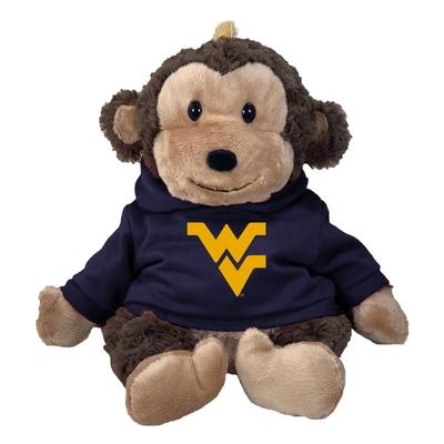 West Virginia 13 Inch Cuddle Buddie Plush Monkey