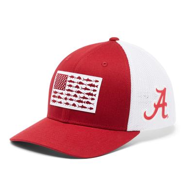 Alabama Columbia PFG Fish Flag Mesh Hat