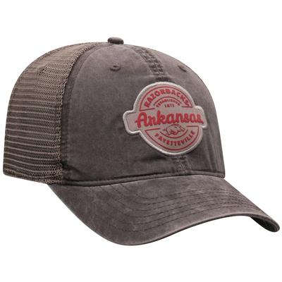 Arkansas Top of the World Ominous Patch Trucker Hat