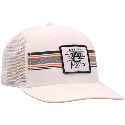 Auburn Top of the World Retro Striped Patch Mesh Hat