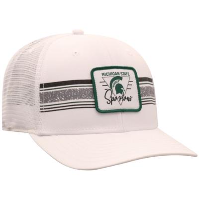 Michigan State Top of the World Retro Striped Patch Mesh Hat