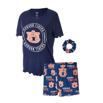 Auburn Women's Zest Top, Shorts, and Scrunchie Set